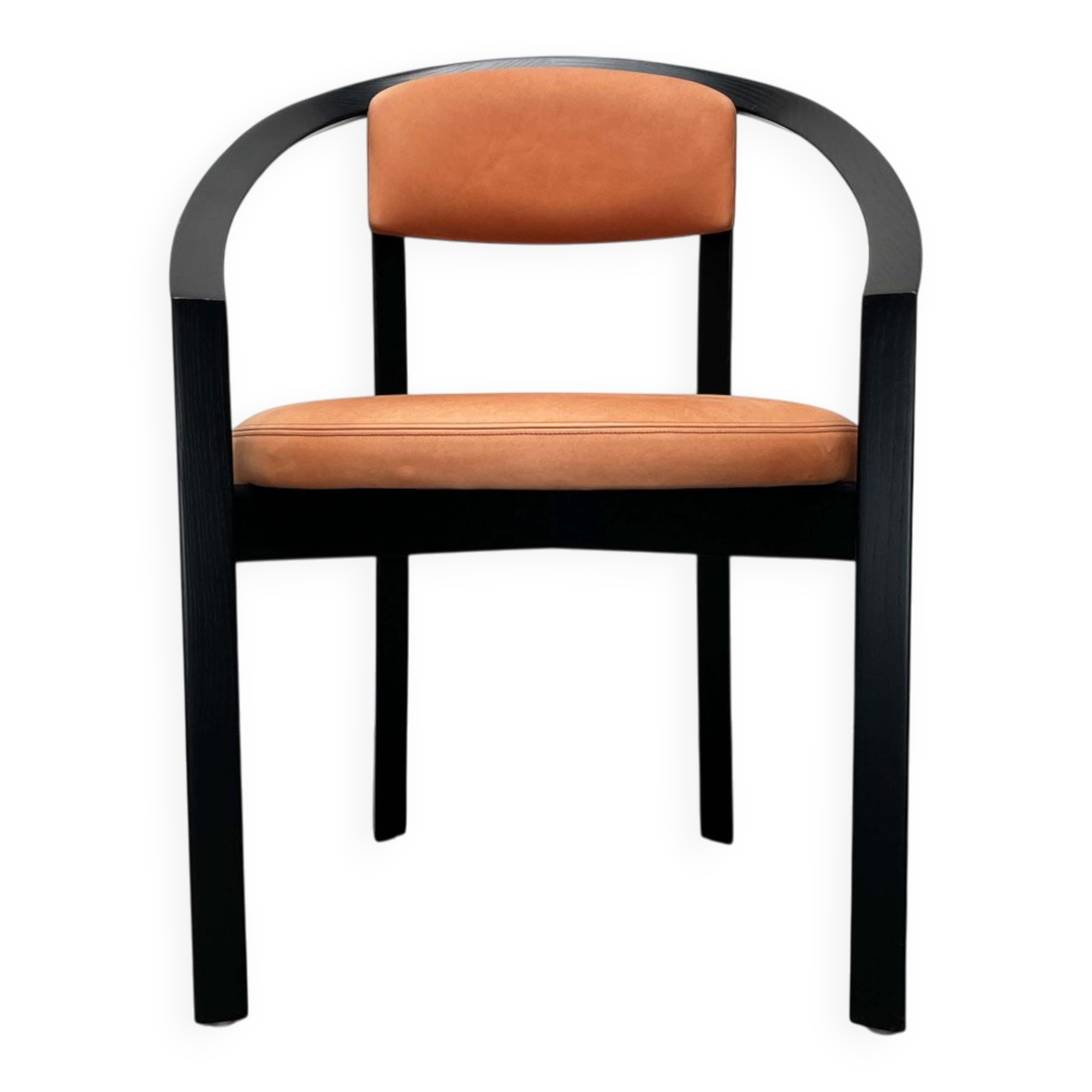 Postmodern German Chair Model Nostro in Leather by Andreas Weber for Rosenthal Einrichtung, 1980s