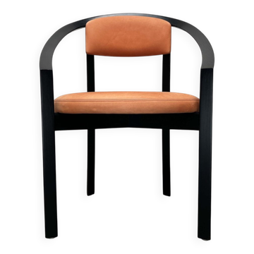 Chaise Postmoderne Allemande Modèle Nostro en Cuir par Andreas Weber pour Rosenthal Einrichtung, années 1980