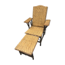 Rattan and wicker Lounger