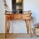 Vintage Rattan and Bamboo Hairdresser with Mirror – 1960s