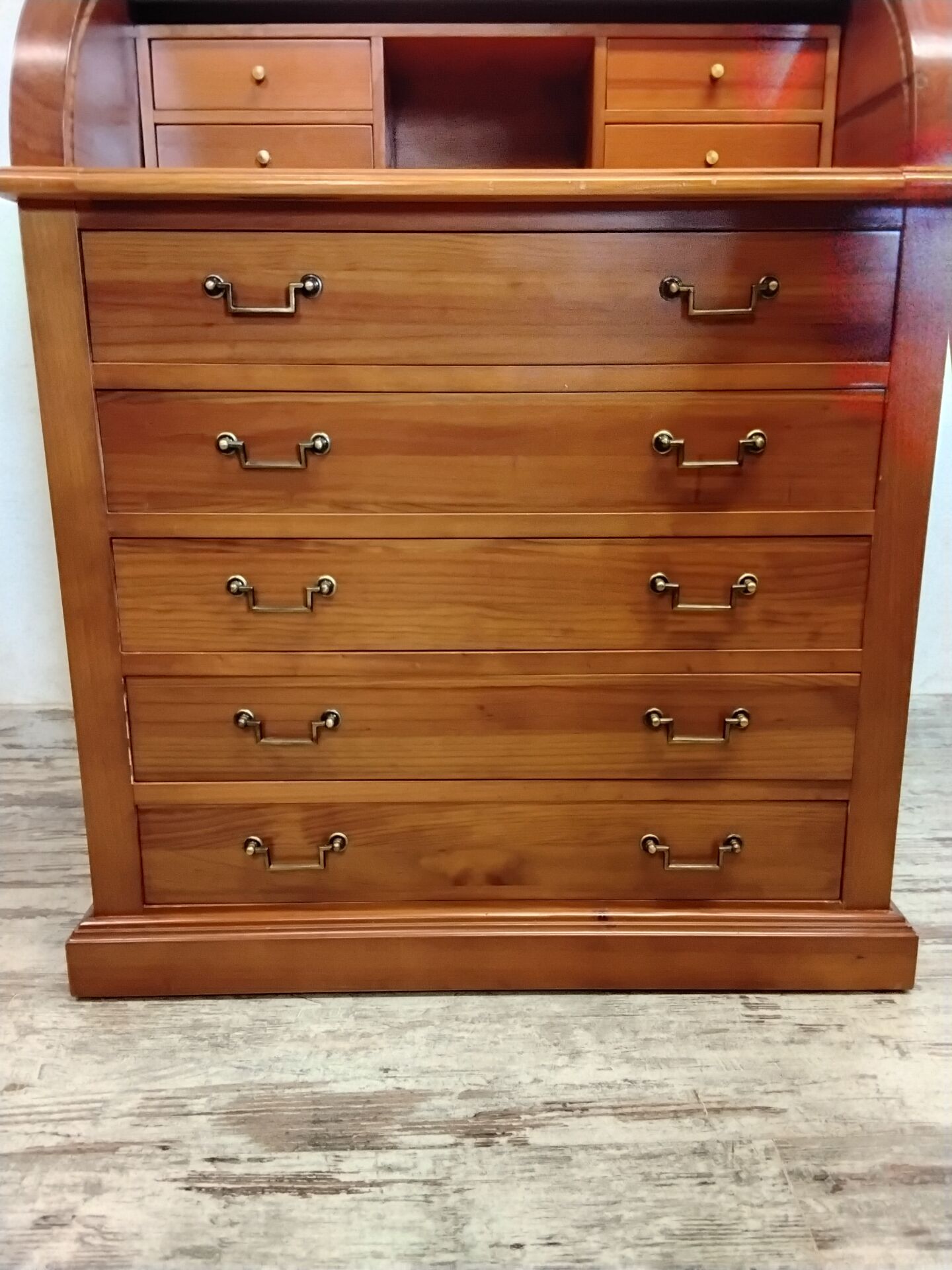 Wooden curtain secretary