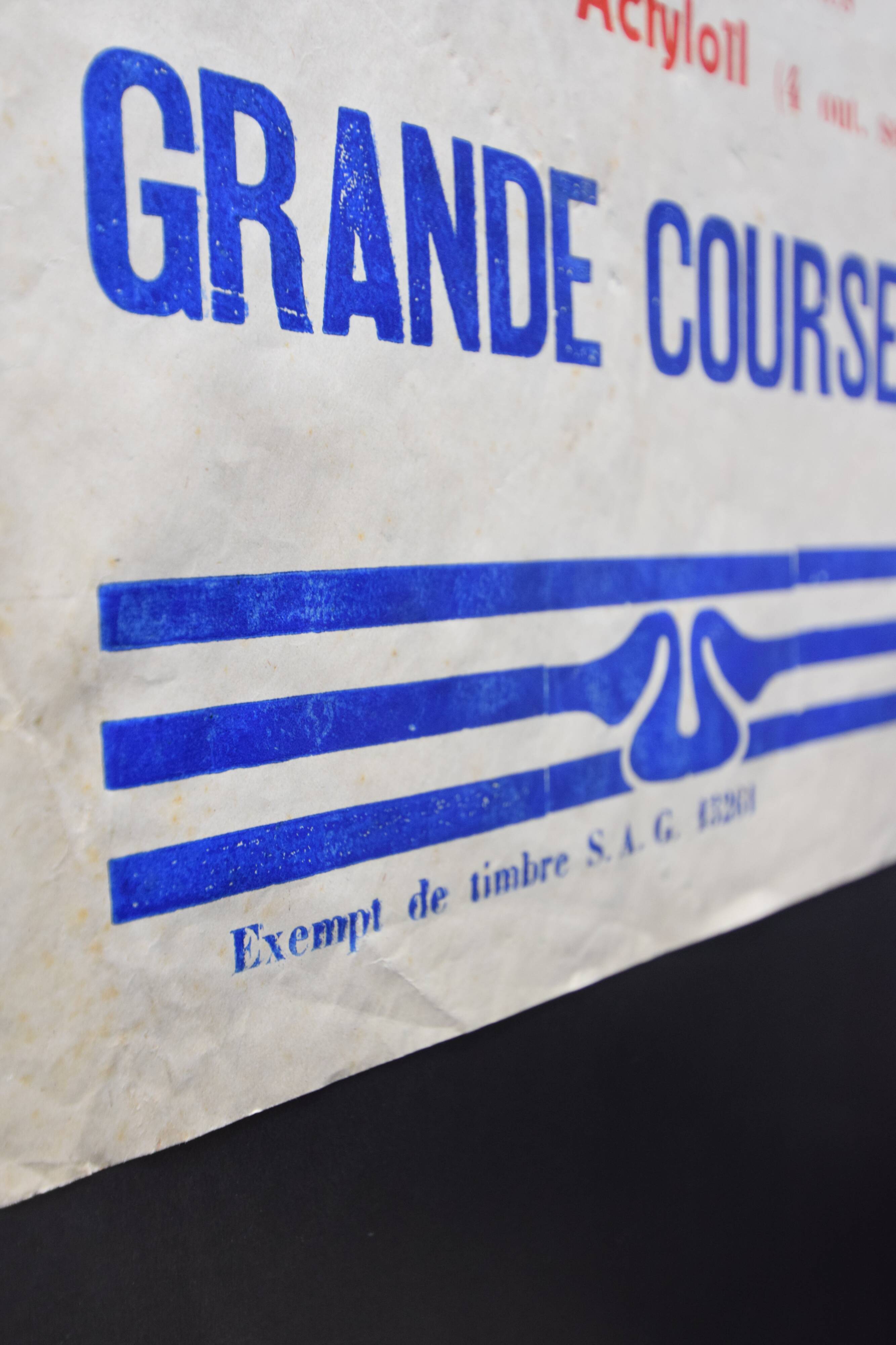 Poster "Great Regatta - Great Women's Race in Yole at 4" - City of Langon - 1937