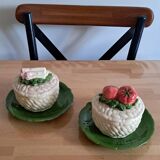 Pots with lids and saucers