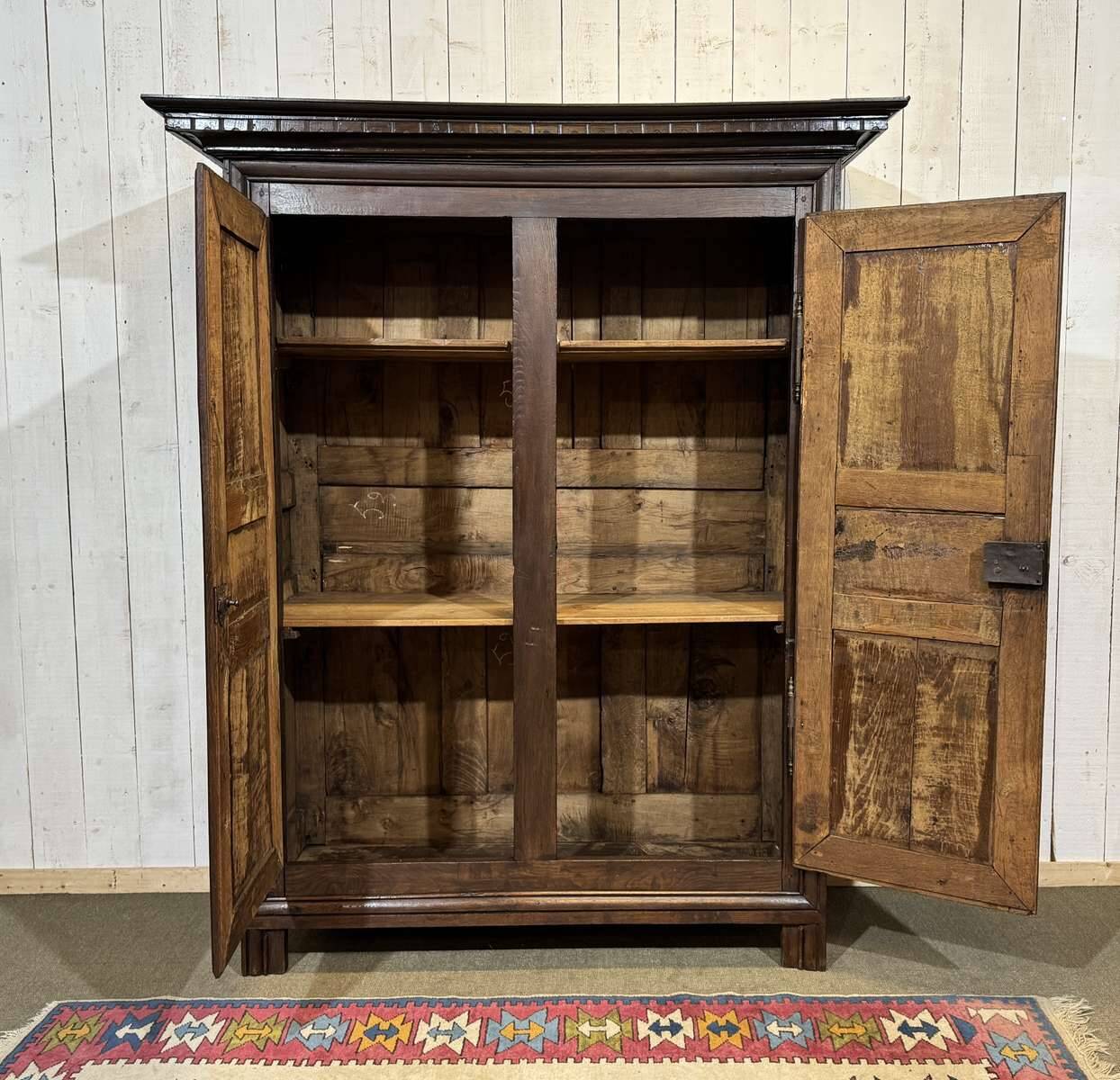 18th-century oak wardrobe