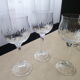 Set of 6 glasses of rosé or red wine in crystalline
