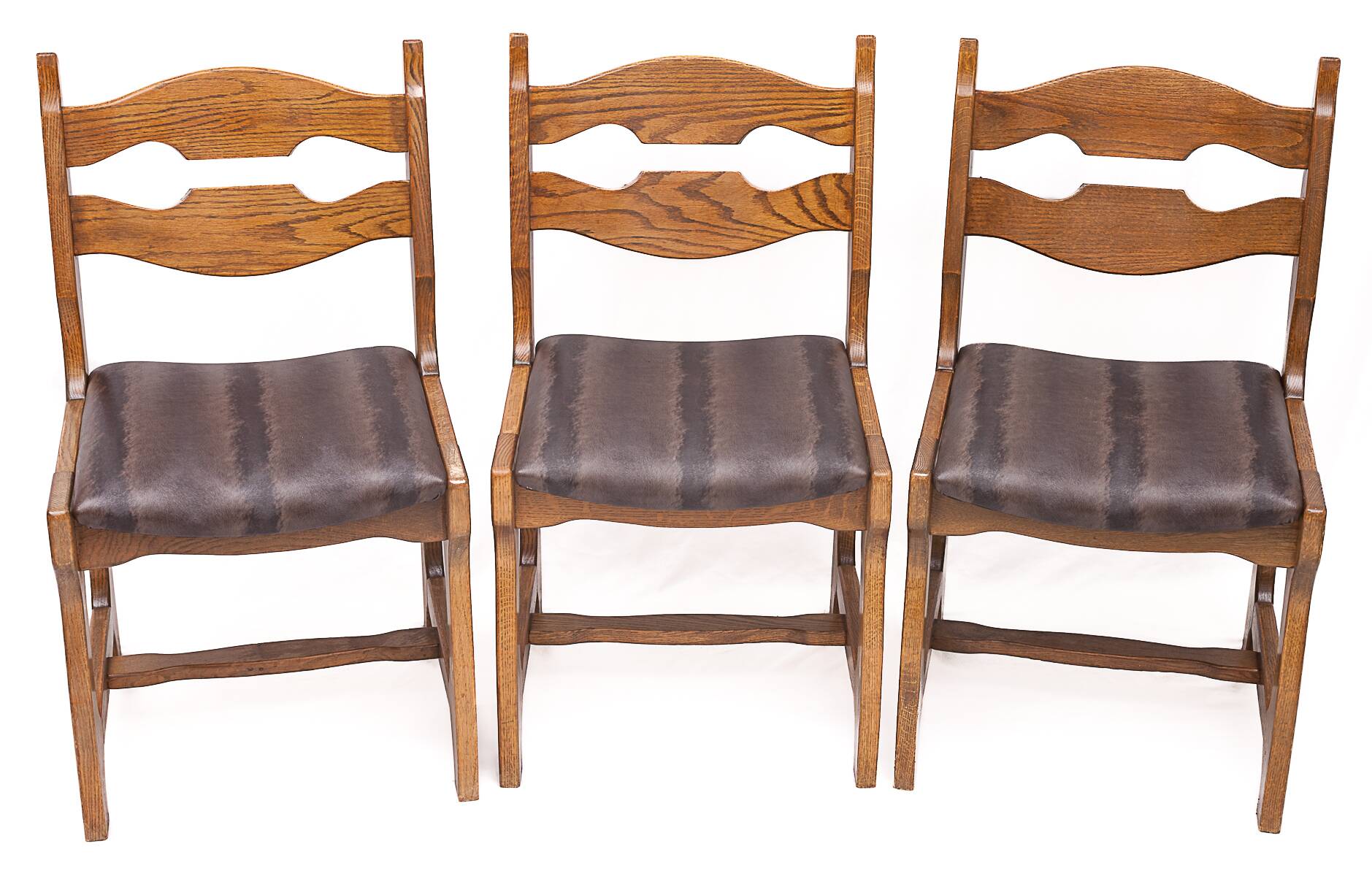 Set of 6 chairs by Guillerme and Chambron
