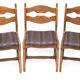 Set of 6 chairs by Guillerme and Chambron