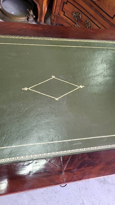 SMALL WRITING DESK WITH 1 DRAWER IN MAHOGANY