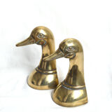 Paire de serre-livres canards
