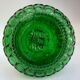 Empoli green glass bottle, zodiac signs