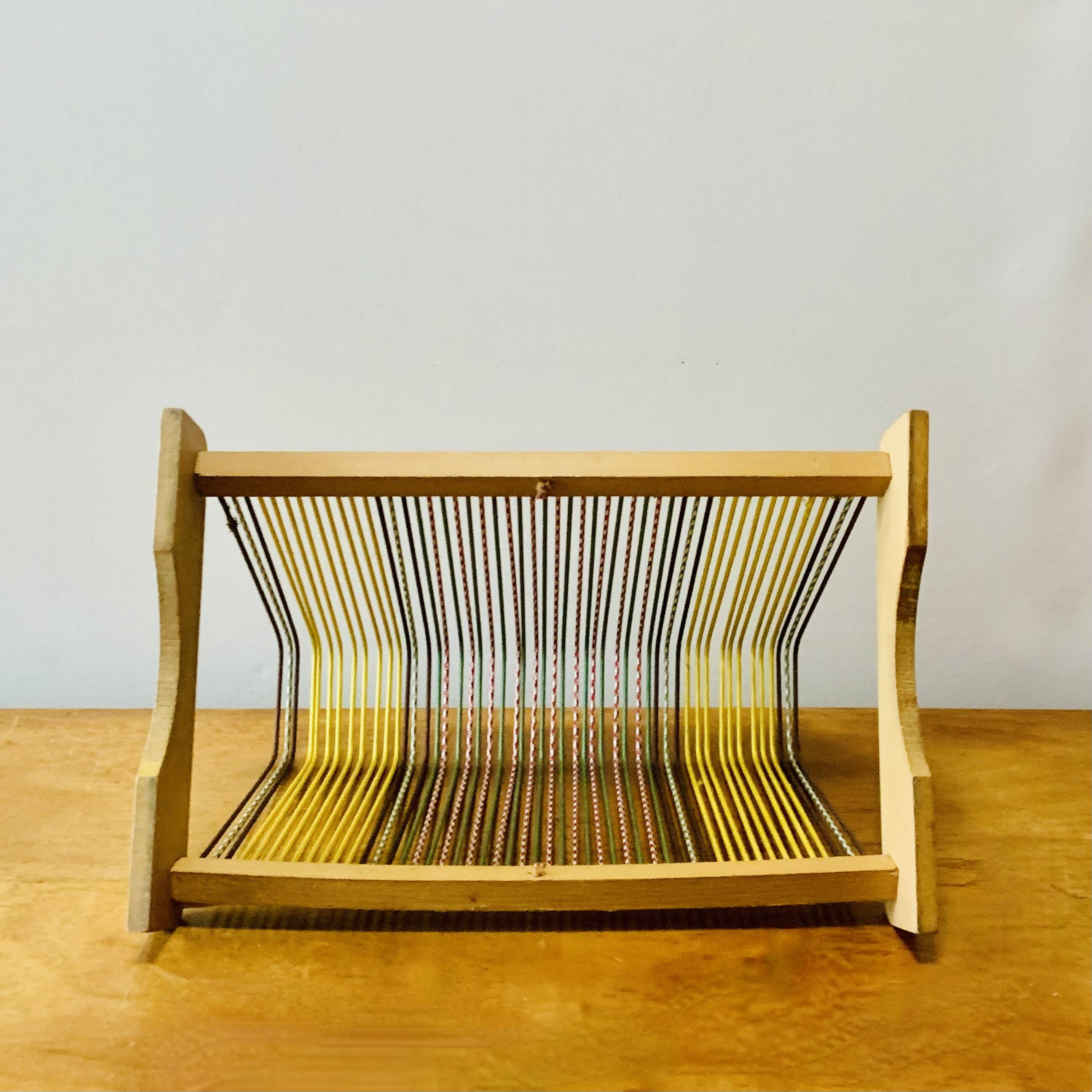 Vintage record holder for 50 vinyls - 1960s