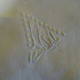 Lot de 9 serviettes anciennes monogrammées HW