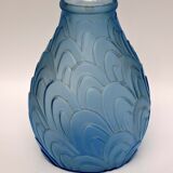 Large vase art deco scaly pattern by Sars France
