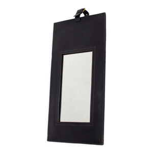 miroir en cuir