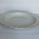 Round white porcelain serving dish