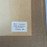 Framed antique watercolor, Gulf of Morbihan