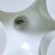 Table d'appoint bar space age seventies blanc plexi fumé Made In Holland