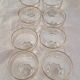 Vintage glassware set with gold filigree – 1960s