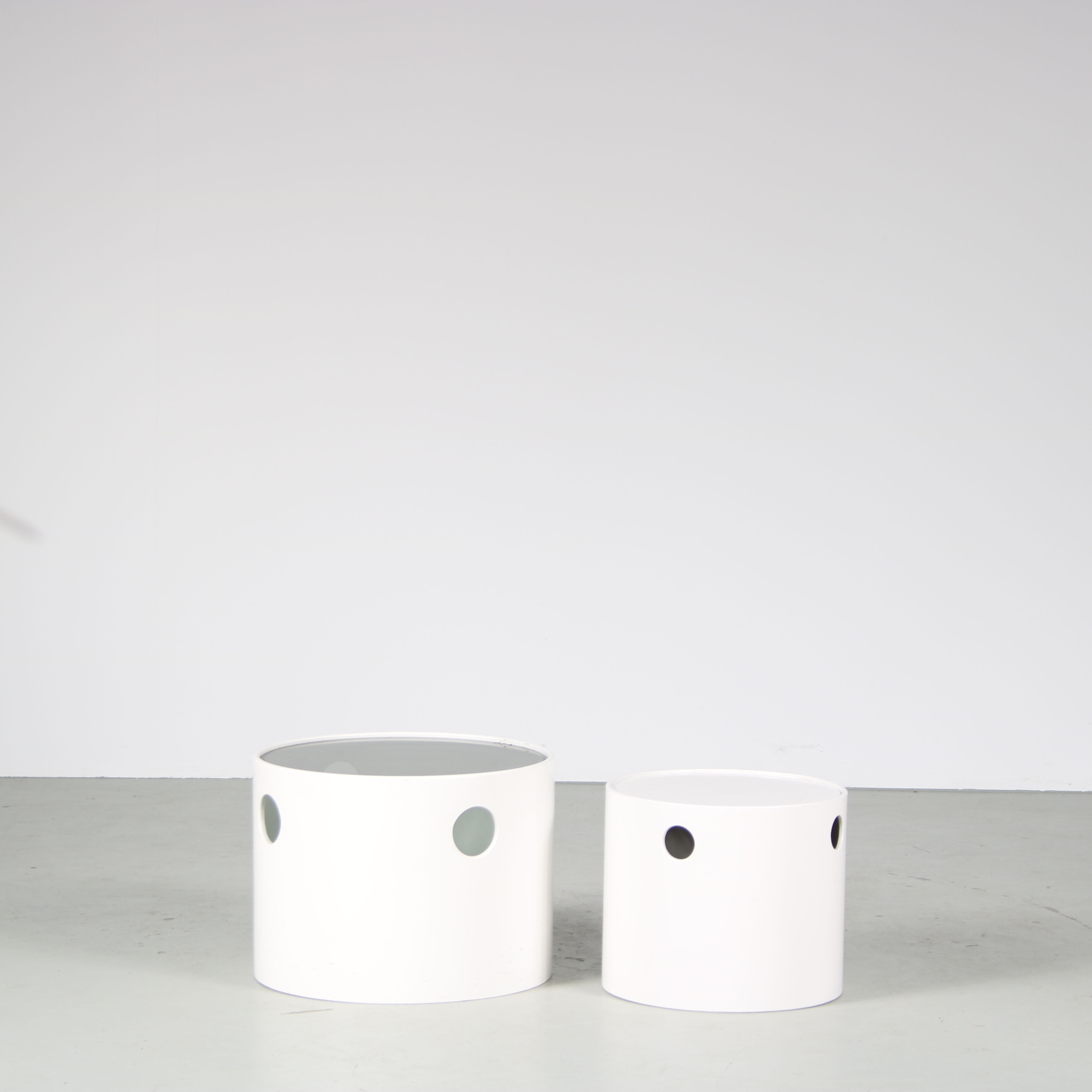 Paire de tables d’appoint par Nebu, Pays-Bas, 1970