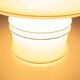 Vintage glass table lamp from the 70s, space age mushroom.