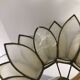 Lotus suspension in mother-of-pearl and brass