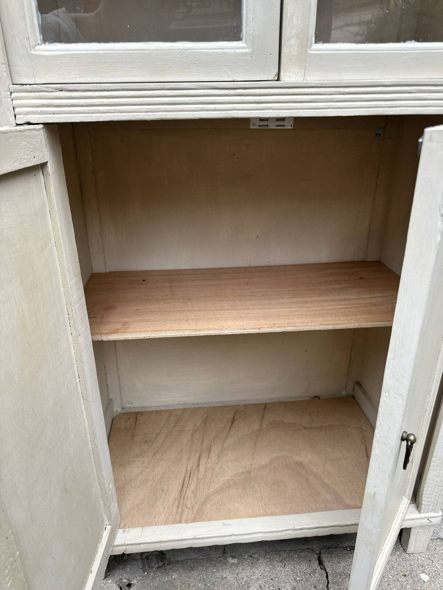 Small antique display cabinet
