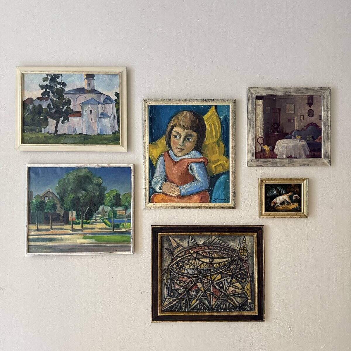 Unknown, Untitled, 1968, Chalk & Acrylic, Framed