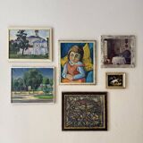 Unknown, Untitled, 1968, Chalk & Acrylic, Framed