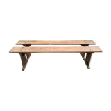 A pair of old benches