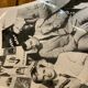 Black and white framed vintage cinema photograph