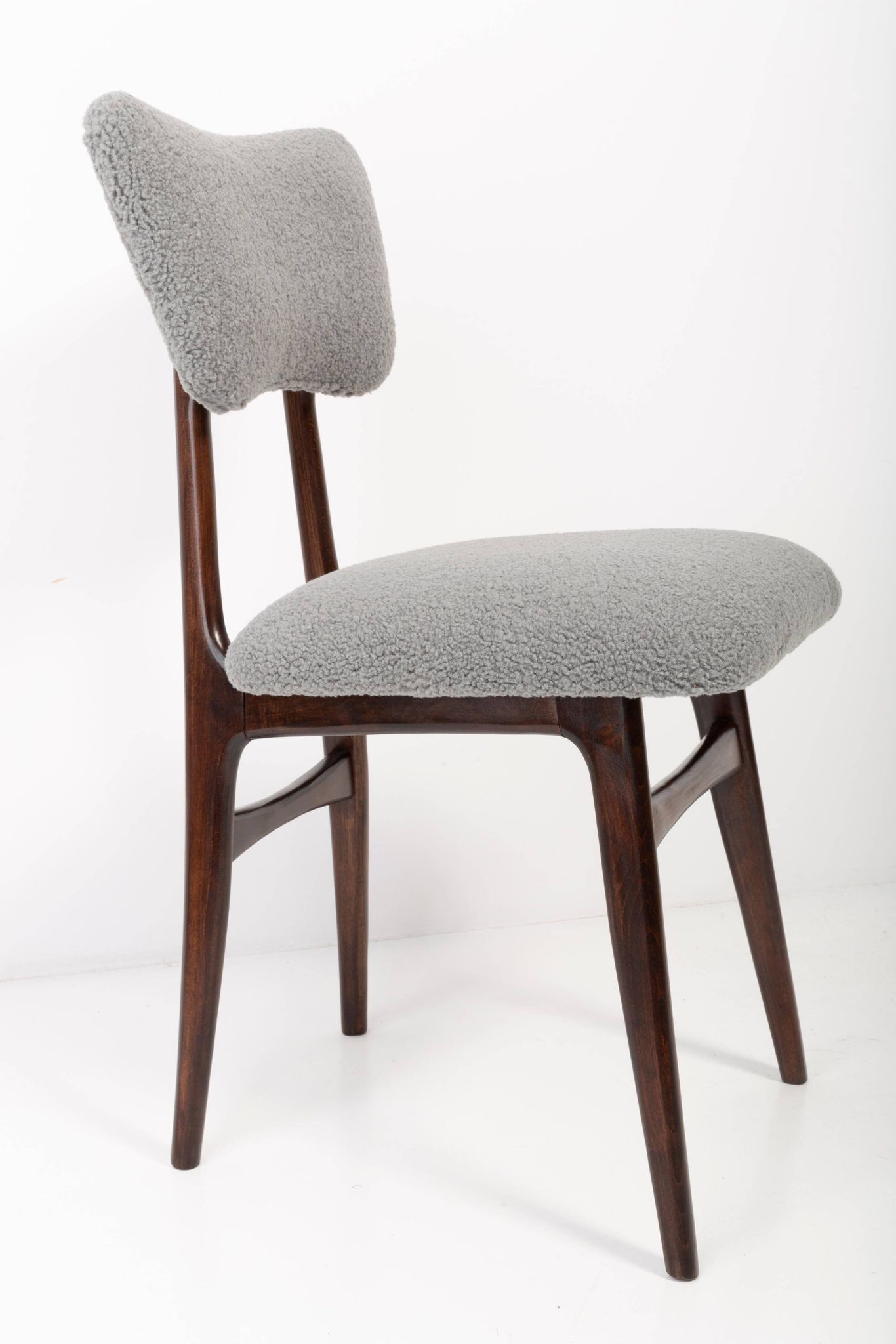 Grey Bouclé Chair from the 20th Century, 1960s