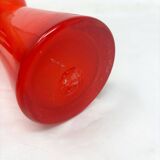 Murano orange opaline vase