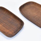 Empty carved wooden pockets