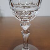 6 verres à vin en cristal