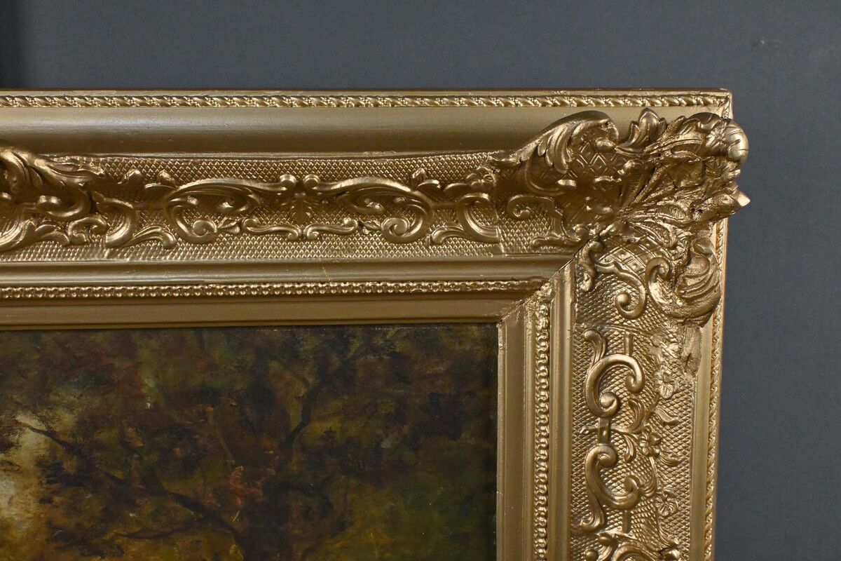 Tableau « Mare sous les Bois » signé A. Salvignac – Début XXe