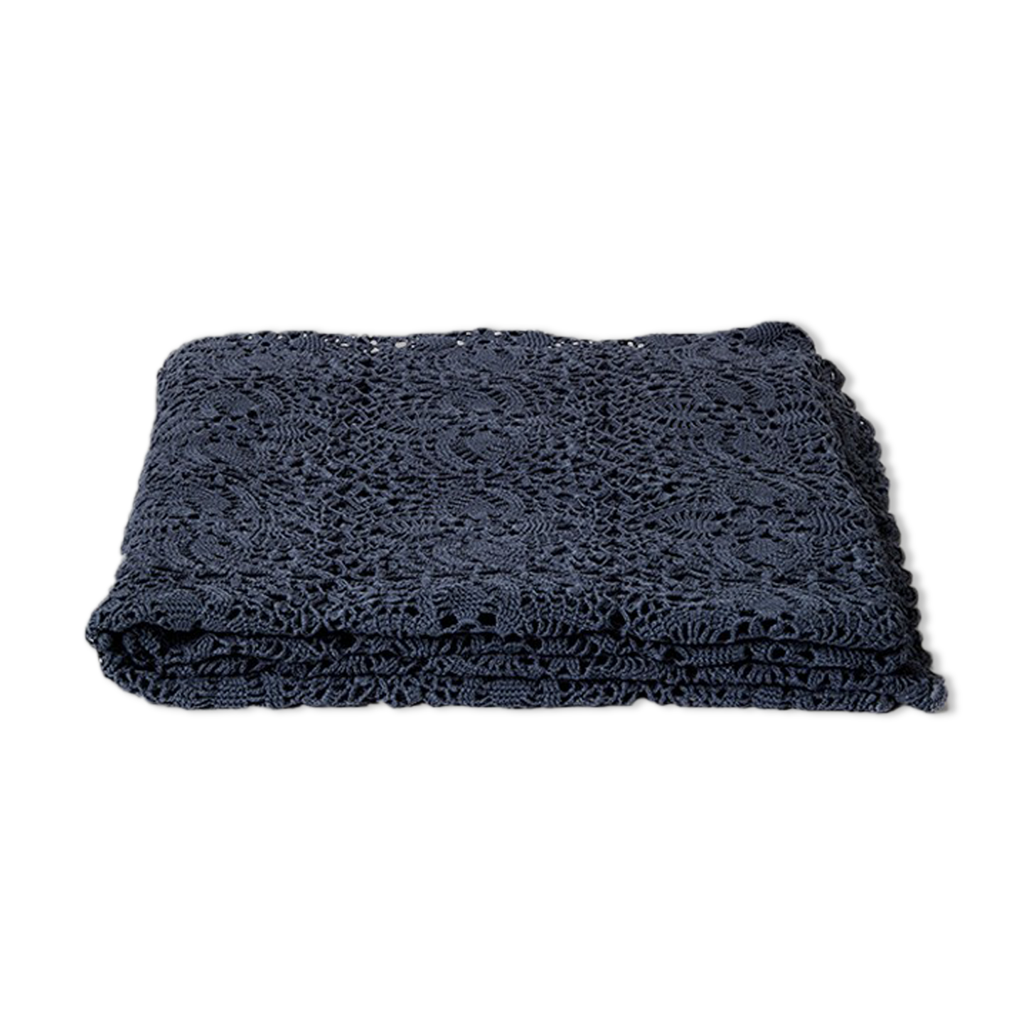 Crochet bedspread - carbon