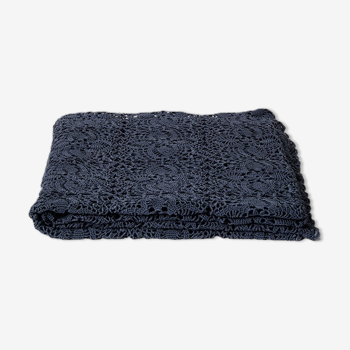 Crochet bedspread - carbon