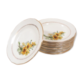 Series of 12 gien Sunflower Plates