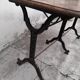 Table de bistrot en fonte 1900 1m50