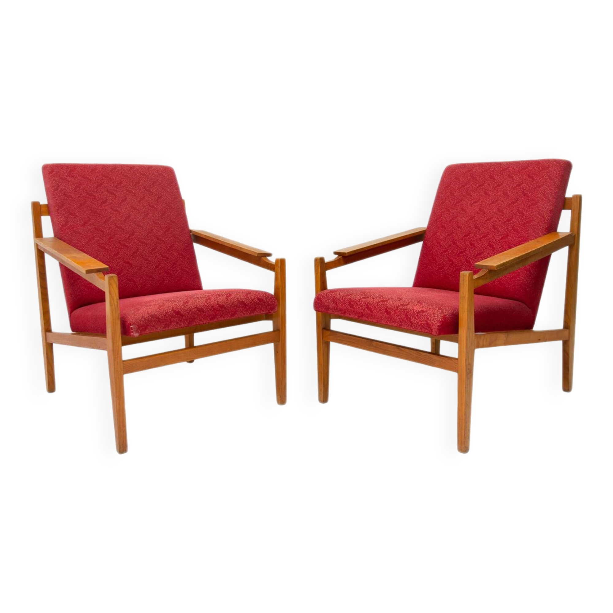 Paire de fauteuils vintage de style scandinave, 1960
