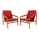 Paire de fauteuils vintage de style scandinave, 1960