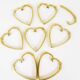 9 vintage brass wall hooks by Herta Baller, Vienna, Austria, 1950s.