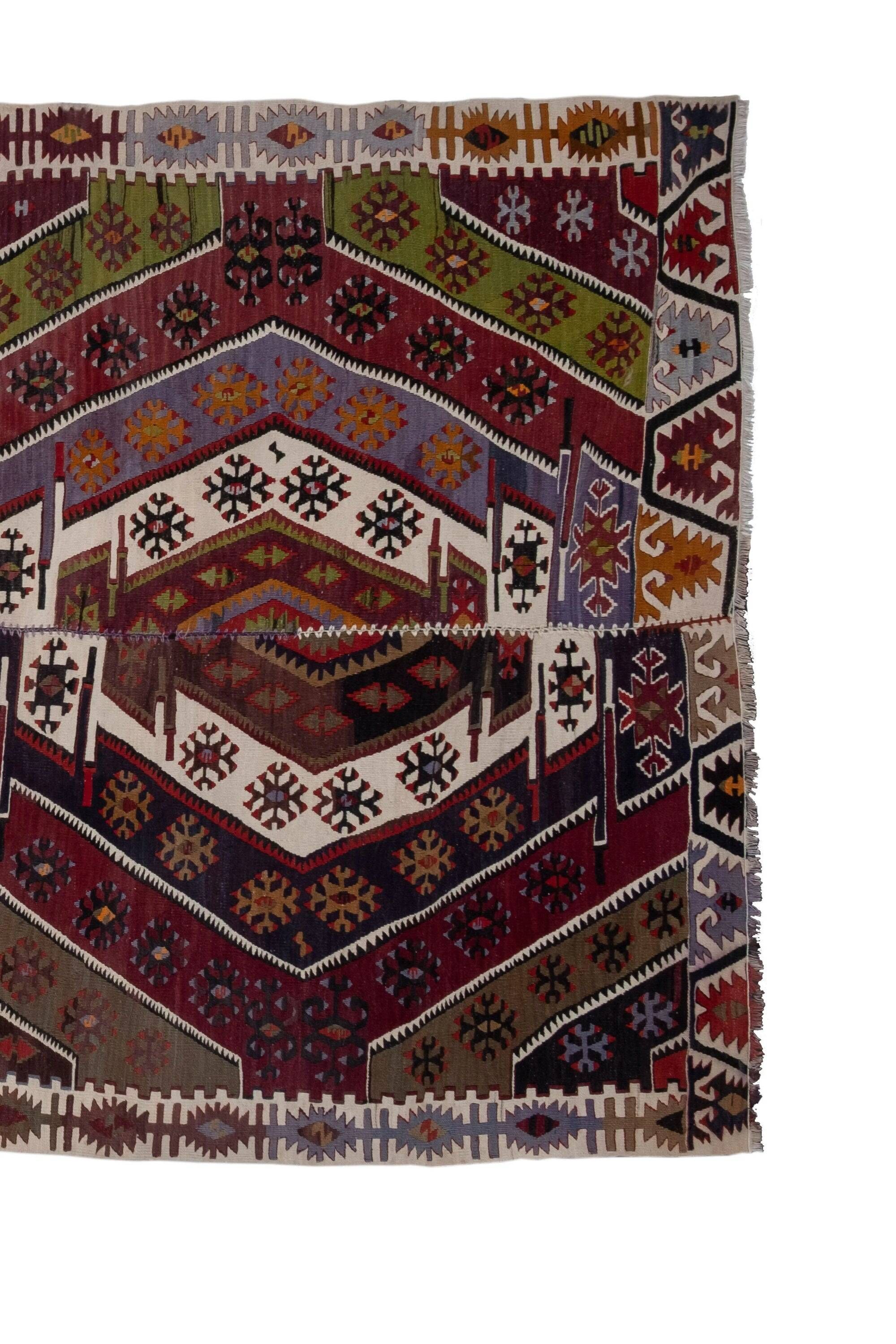 Vintage handmade Anatolian rug 173x403 cm