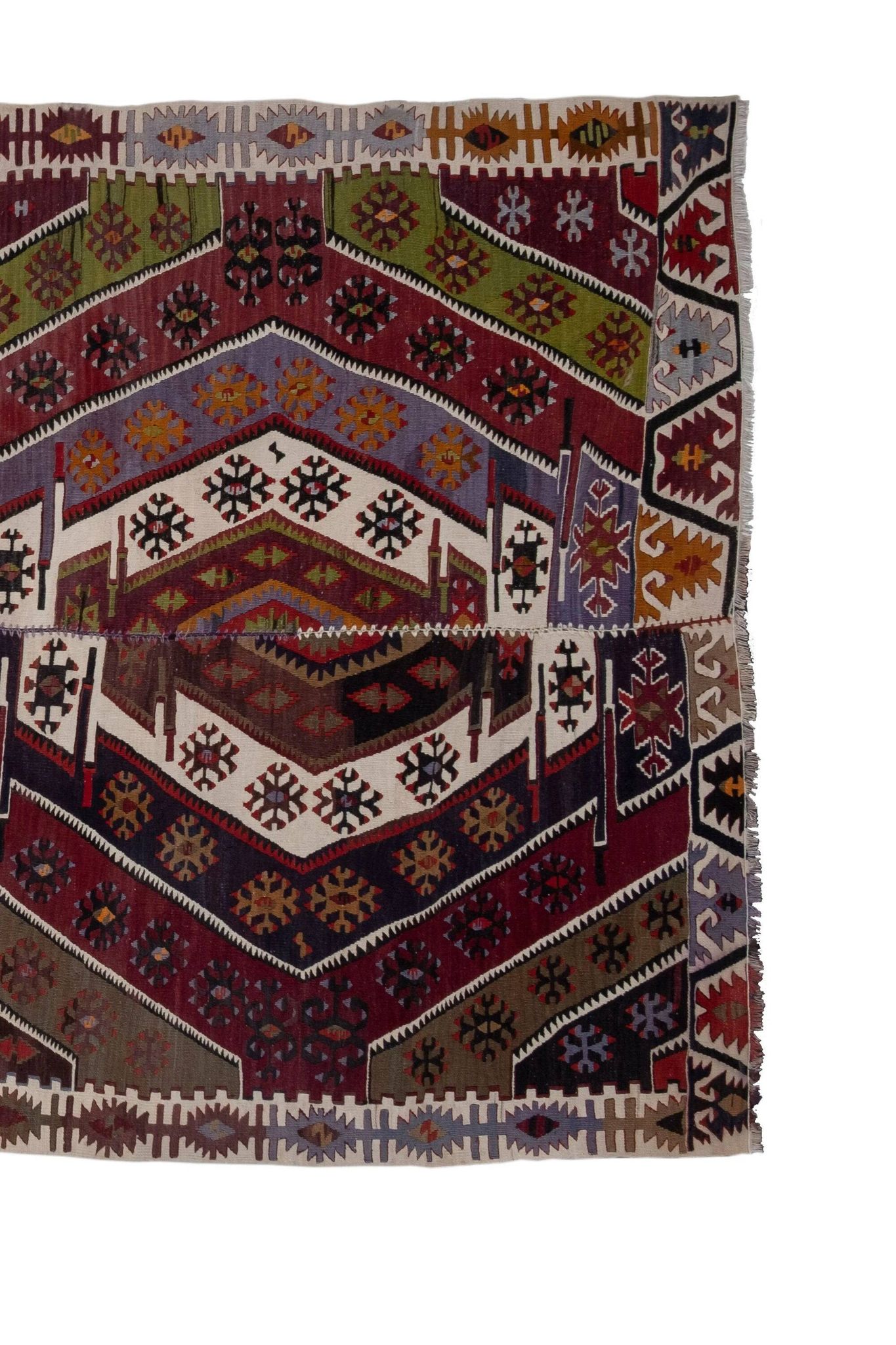 Vintage handmade Anatolian rug 173x403 cm