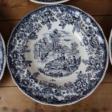 6 deep plates stamped Lunéville KG Tradition special grand feu