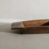 Antique Swedish Large Wabi Sabi Dark Wooden Tray, 1800s