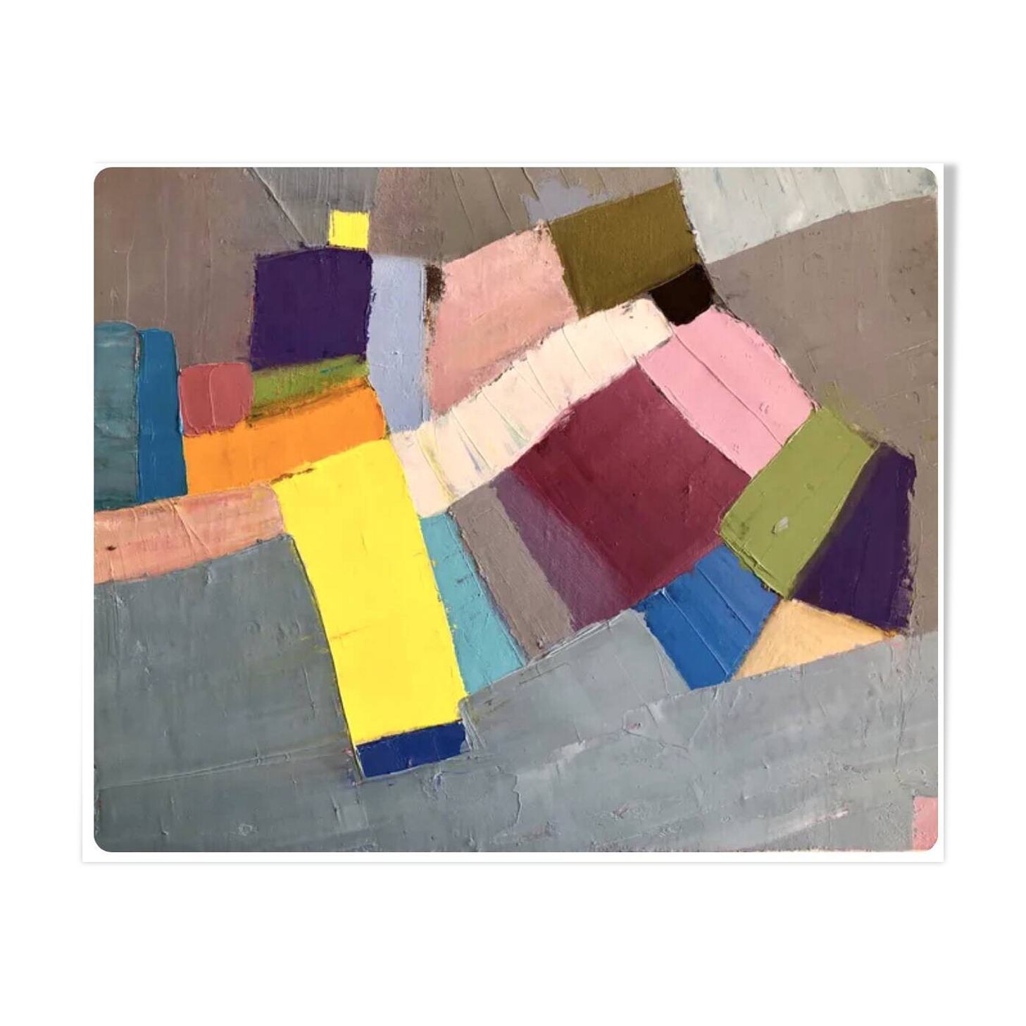 Abstract Table Knife Oil Painting