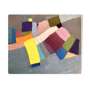 Tableau Abstrait Huile - couteau