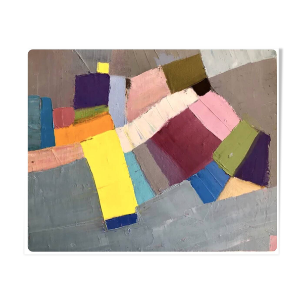 Tableau Abstrait Huile au Couteau