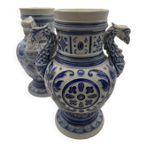 Pair of Art Nouveau vases, Simon Peter Gerz – Westerwald